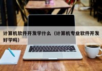 计算机软件开发学什么（计算机专业软件开发好学吗）